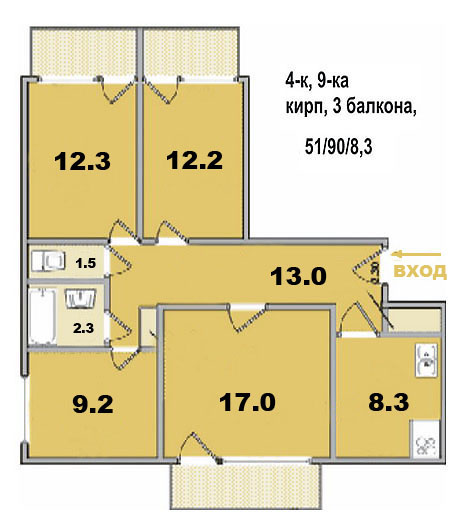 4 Х Комнатные Квартиры Фото